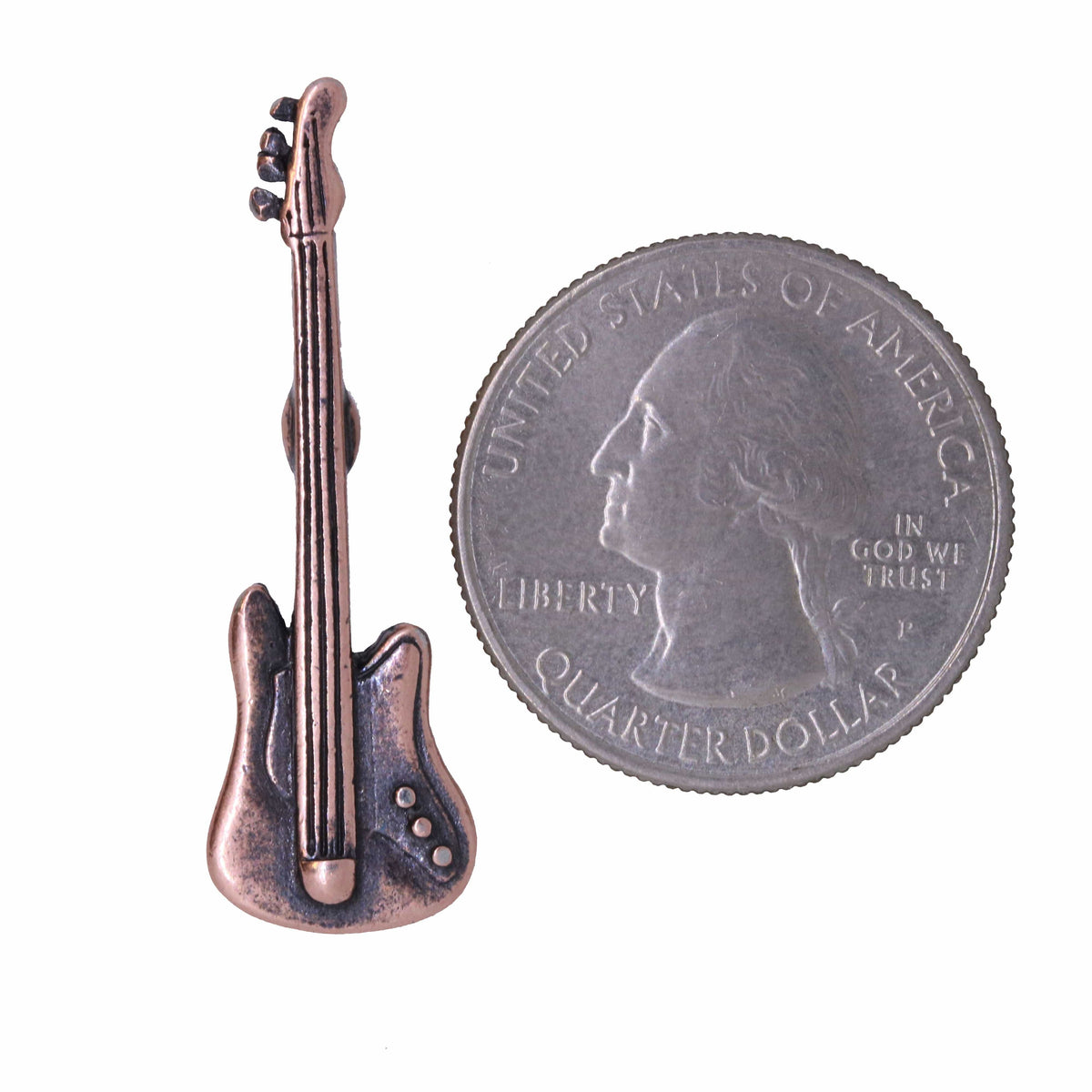 Electric Guitar Copper Lapel Pin