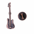 Electric Guitar Copper Lapel Pin