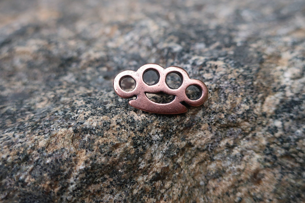 Brass Knuckles Copper Lapel Pin Lapel Pin