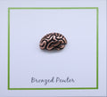 Brain Copper Lapel Pin