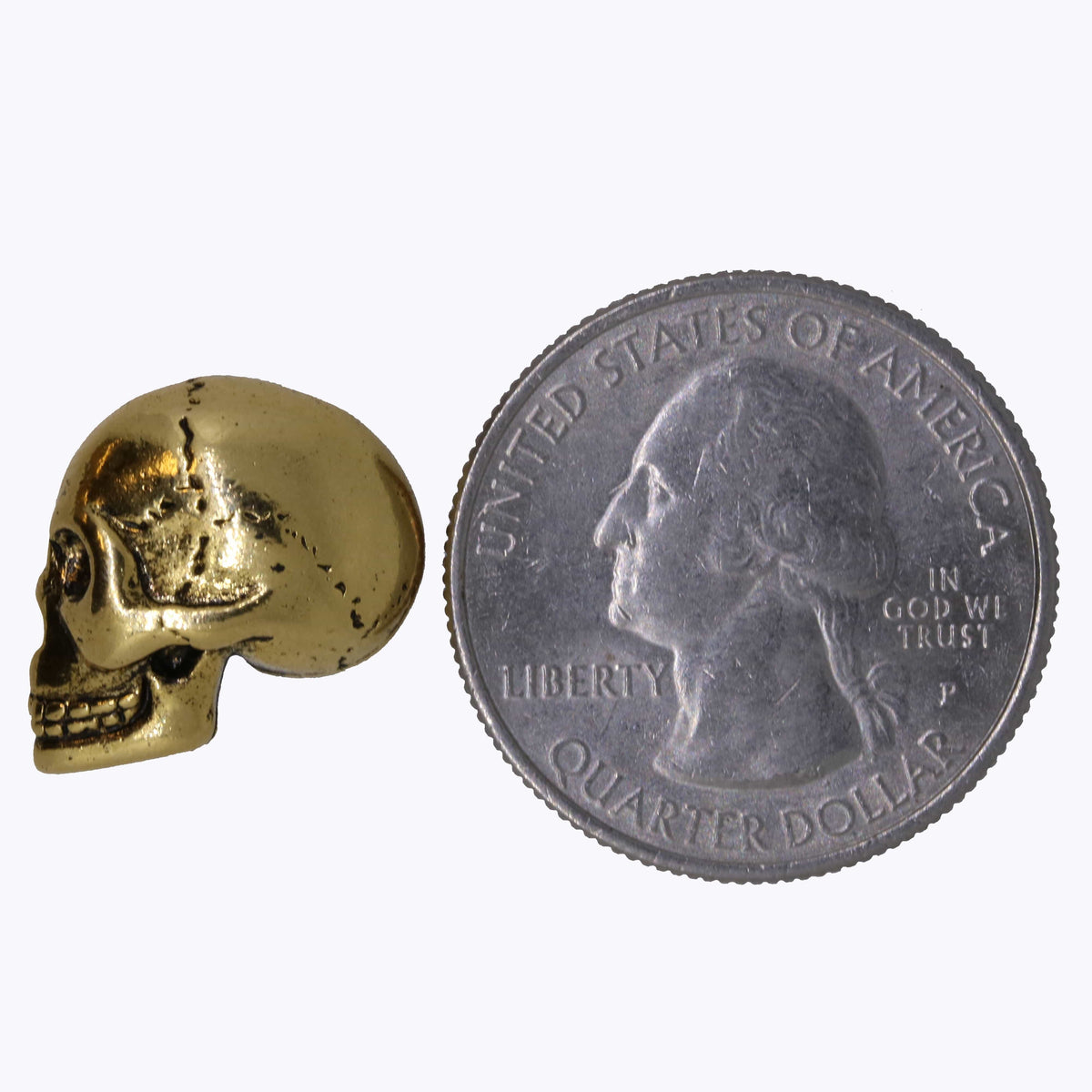 Gold Lapel Pin Skull - Buy online