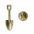 Shovel Gold Lapel Pin