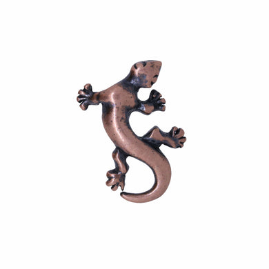 Gecko Copper Lapel Pin | lapelpinplanet