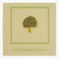 Oak Tree Gold Lapel Pin