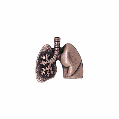 Lungs Copper Lapel Pin