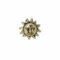 Sun Face Gold Lapel Pin