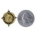 Globe Compass Gold Lapel Pin
