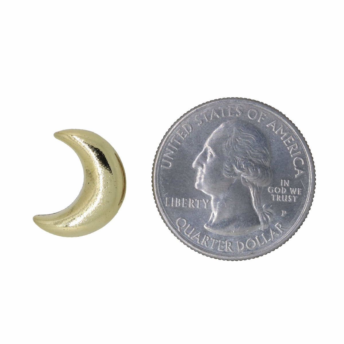 Crescent Moon Gold Lapel Pin – lapelpinplanet