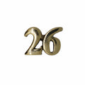 Number Gold Lapel Pins