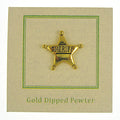 Sheriff Star Gold Lapel Pin