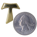 Franciscan Tau Gold Lapel Pin