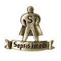 Sepsis Hero Gold Lapel Pin