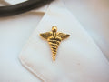 Caduceus Gold Lapel Pin