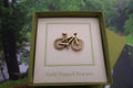 Bicycle Gold Lapel Pin