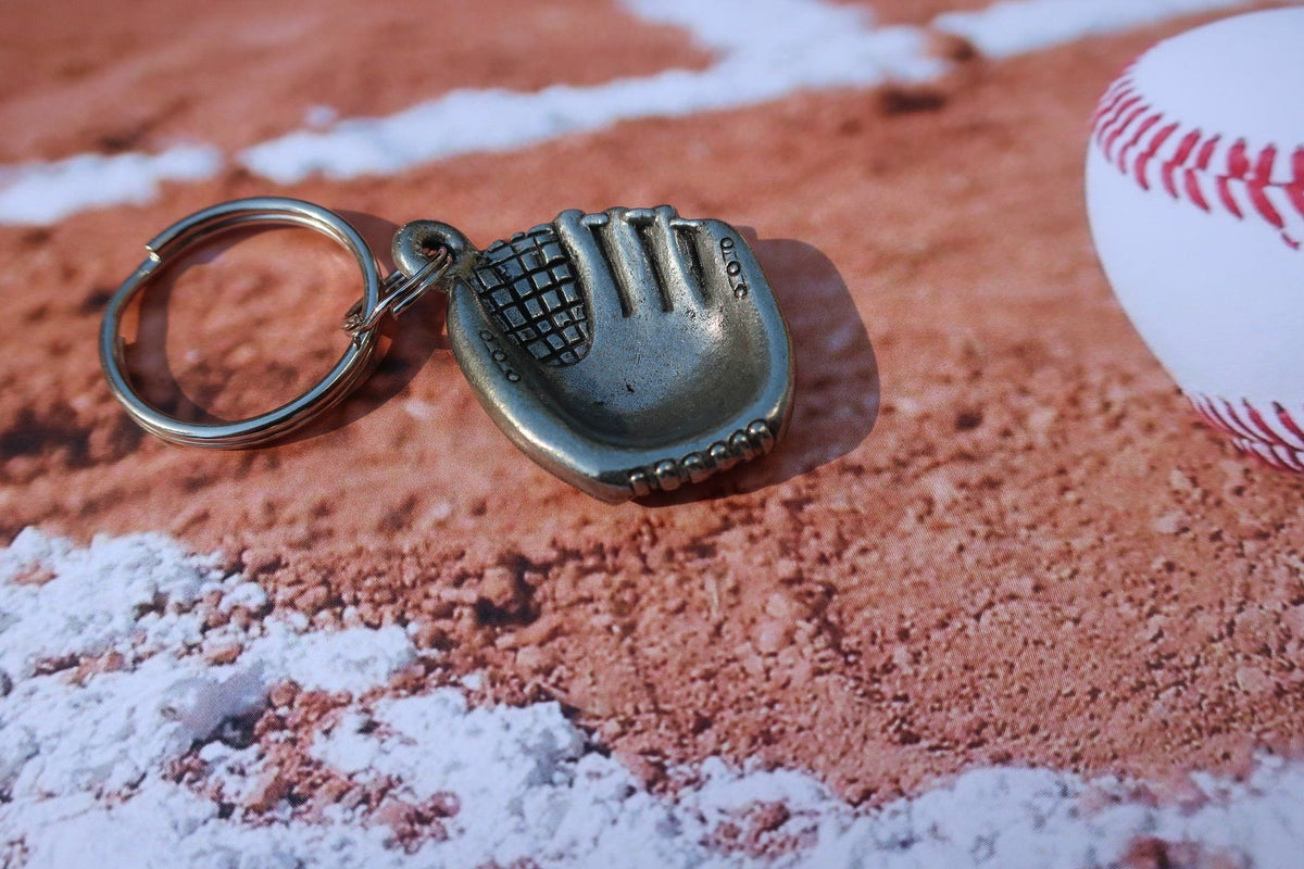 Baseball Glove Keyrings Score Big with Style Lapel Pin
