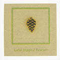 Pine Cone Gold Lapel Pin