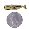 Whale Gold Lapel Pin