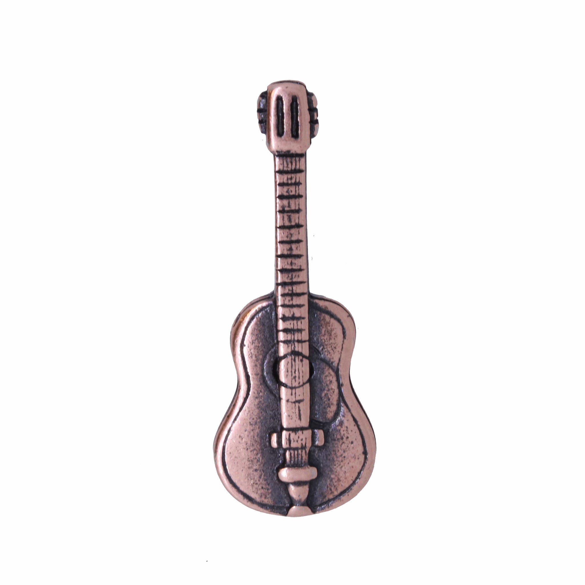 Acoustic Guitar Copper Lapel Pin