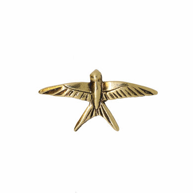Swallow Gold Lapel Pin | lapelpinplanet