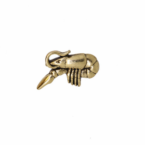 Crawfish Gold Lapel Pin