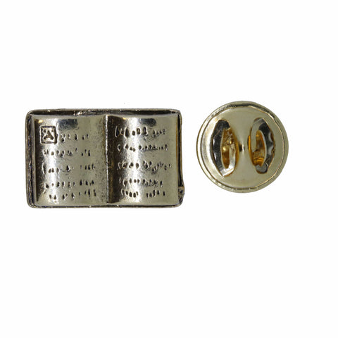 Book Gold Lapel Pin