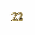 Number Gold Lapel Pins