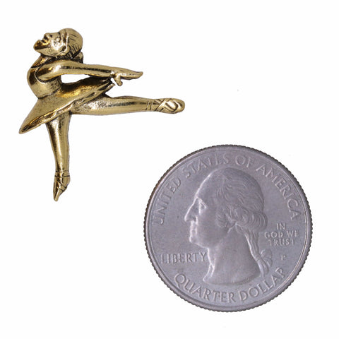 Dancer Gold Lapel Pin