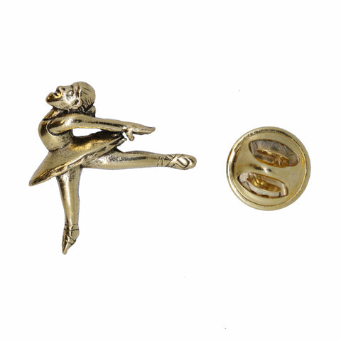 Dancer Gold Lapel Pin