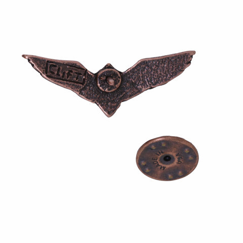 Pilot Wings Copper Lapel Pin