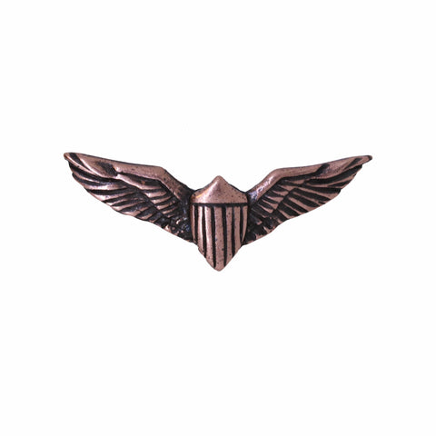 Pilot Wings Copper Lapel Pin
