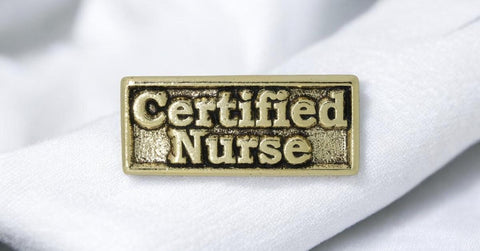 Certified Nurse Gold Lapel Pin