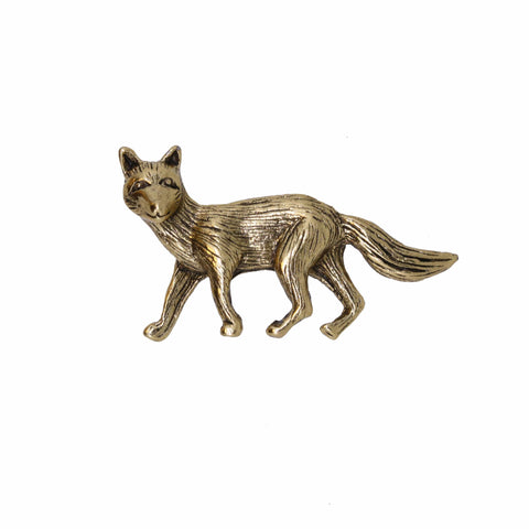 Fox Gold Lapel Pin