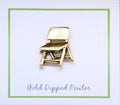 Folding Chair Gold Lapel Pin