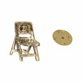 Folding Chair Gold Lapel Pin