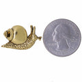 Snail Gold Lapel Pin