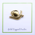 Snail Gold Lapel Pin