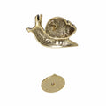 Snail Gold Lapel Pin