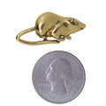 Rat Gold Lapel Pin