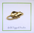 Rat Gold Lapel Pin