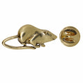 Rat Gold Lapel Pin