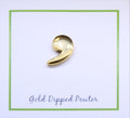 Comma Gold Lapel Pin