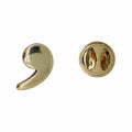 Comma Gold Lapel Pin