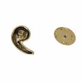 Comma Gold Lapel Pin