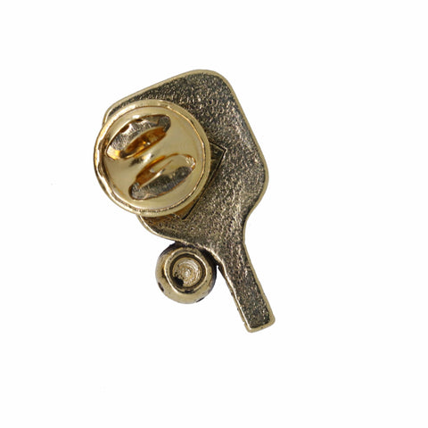 Pickleball Gold Lapel Pin