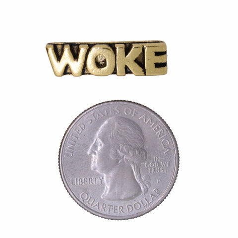 Woke Gold Lapel Pin