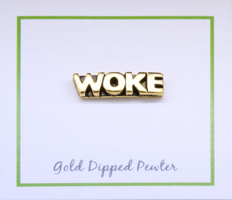 Woke Gold Lapel Pin