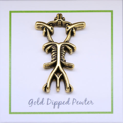 Circle of Willis Gold Lapel Pin