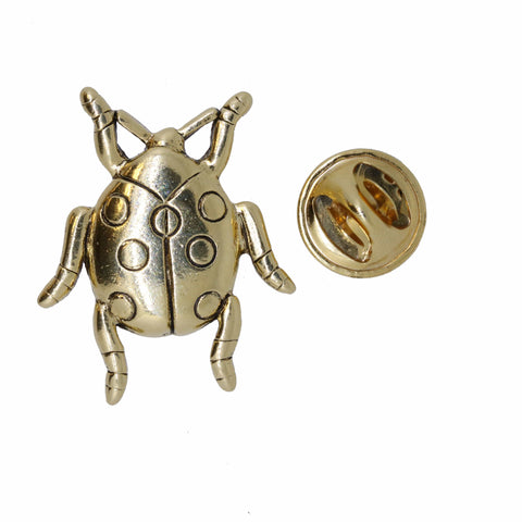 Ladybug Gold Lapel Pin