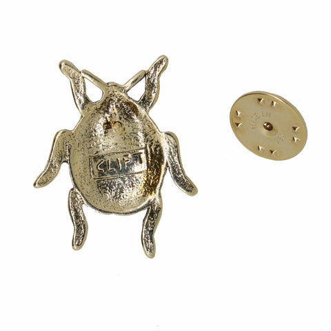 Ladybug Gold Lapel Pin