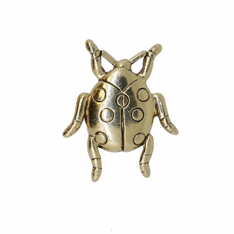 Ladybug Gold Lapel Pin